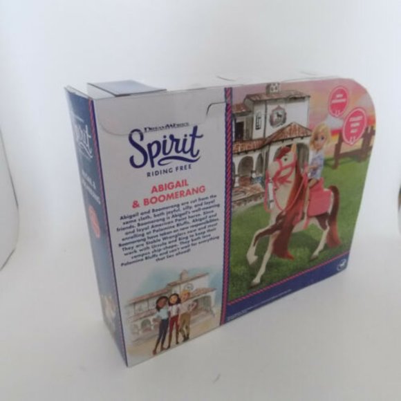 Dream Works Just Play Spirit Riding Free Abigail + Boomerang Horse Toy Doll Set - Picture 3 of 6